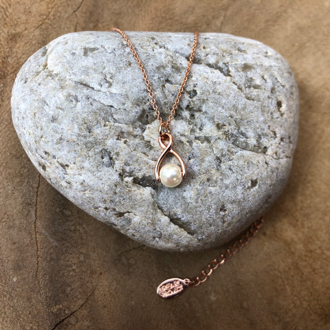 The Pearl Project Single Pendant - Rose Gold Plated